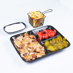 Shawarma Dish on Charcoal